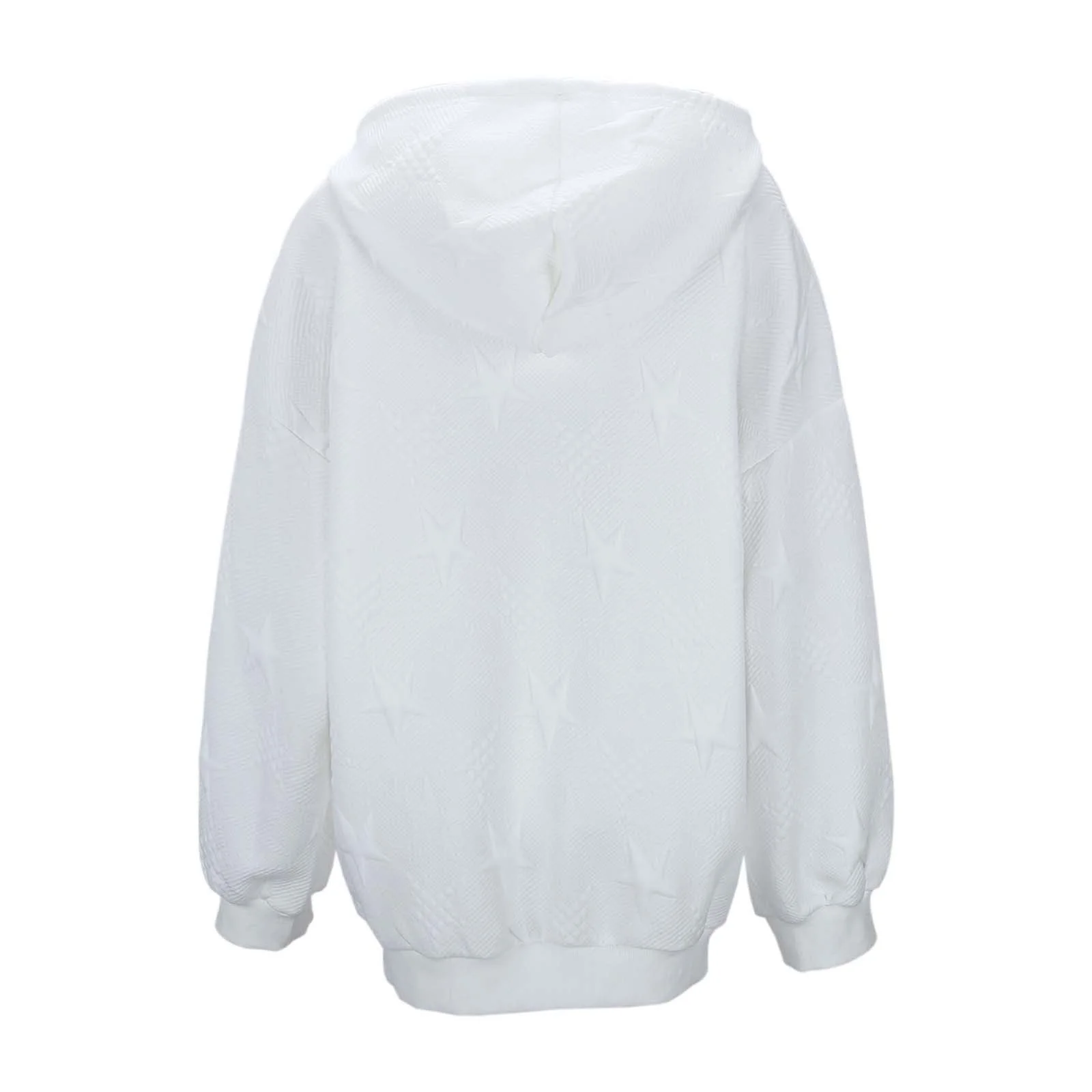 Женская Толстовка Générique С длинным рукавом, круглым вырезом, тиснением, винтажная, однотонная, фото №3