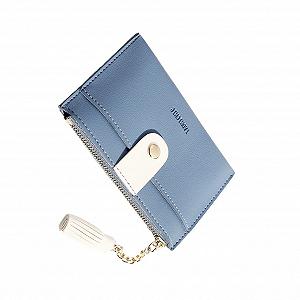 Кошелек PACKOVE Маленький женский PU многофункциональный мини-кошелек на молнии для карт наличных Прочный Легкий для путешествий - Фото 1