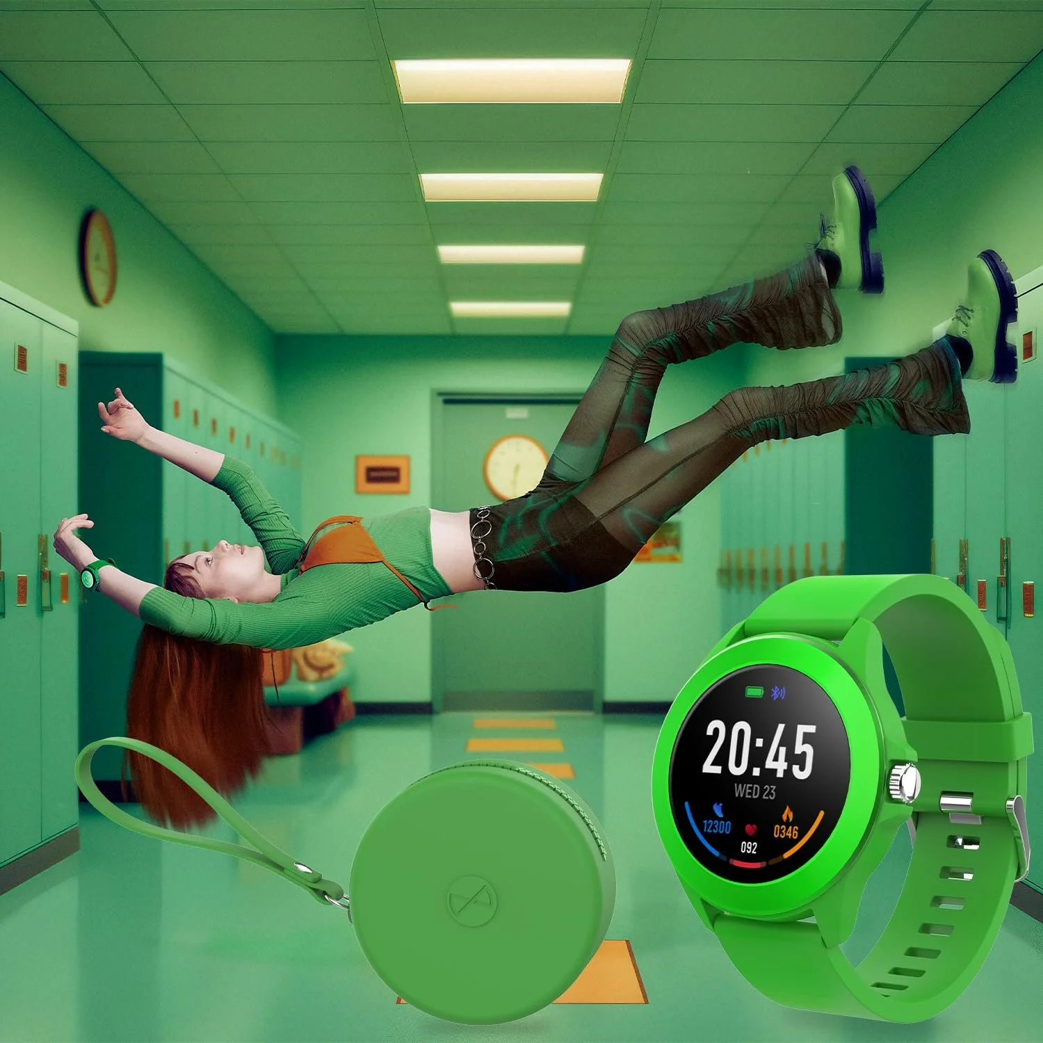 Смартчасы FOREVER Colorum CW-300 Зеленый Водонепроницаемый IP68, фото №3