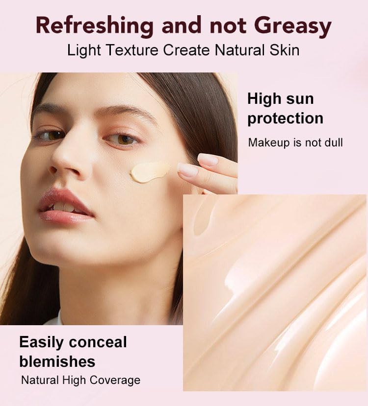 Коректор Крем 3-в-1 Whitening Sunscreen Foundation Консилер Natural, фото №6