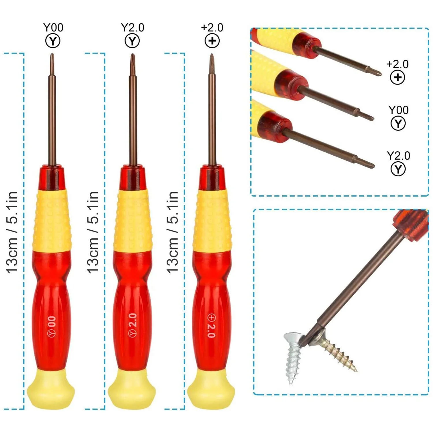 Набір викруток для ремонту ігрових консолей 17 предметів Triwing Phillips Security Bit, фото №3