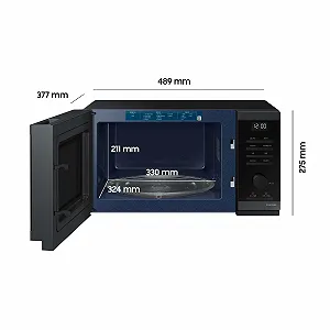 Мікрохвильова піч Solo Samsung MS23DG4504AGE1 23 л 800 Вт Чорна нержавіюча сталь ціна на synthetic.ua - Фото 1 Мікрохвильова піч Solo Samsung MS23DG4504AGE1 23 л 800 Вт Чорна нержавіюча сталь synthetic.ua - Фото 1