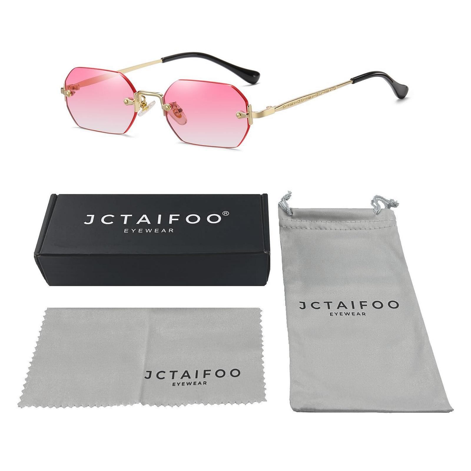 Сонцезахисні окуляри Ретро Без оправи Прямокутні JCTAIFOO Жіночі, фото №6 Сонцезахисні окуляри Ретро Без оправи Прямокутні JCTAIFOO Жіночі, фото №6