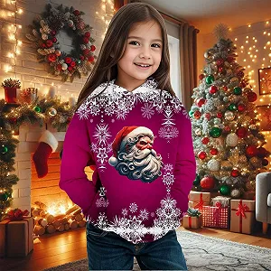 Худі Print Дівчинка З довгими рукавами  Зимовий Теплий Фліс synthetic.ua - Фото 1