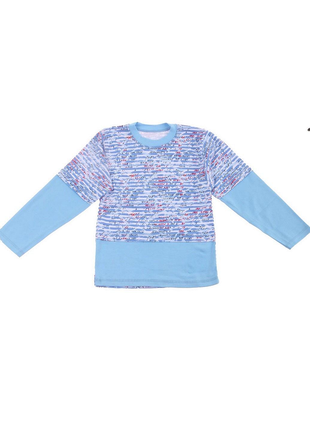 Лонгслив Фламінго 134-140 Голубой (SN-702-222-Lblue), фото №1