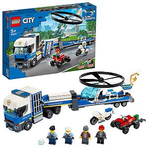 Конструктор Lego City 60244 Полицейский Вертолет Транспортер - Фото 1