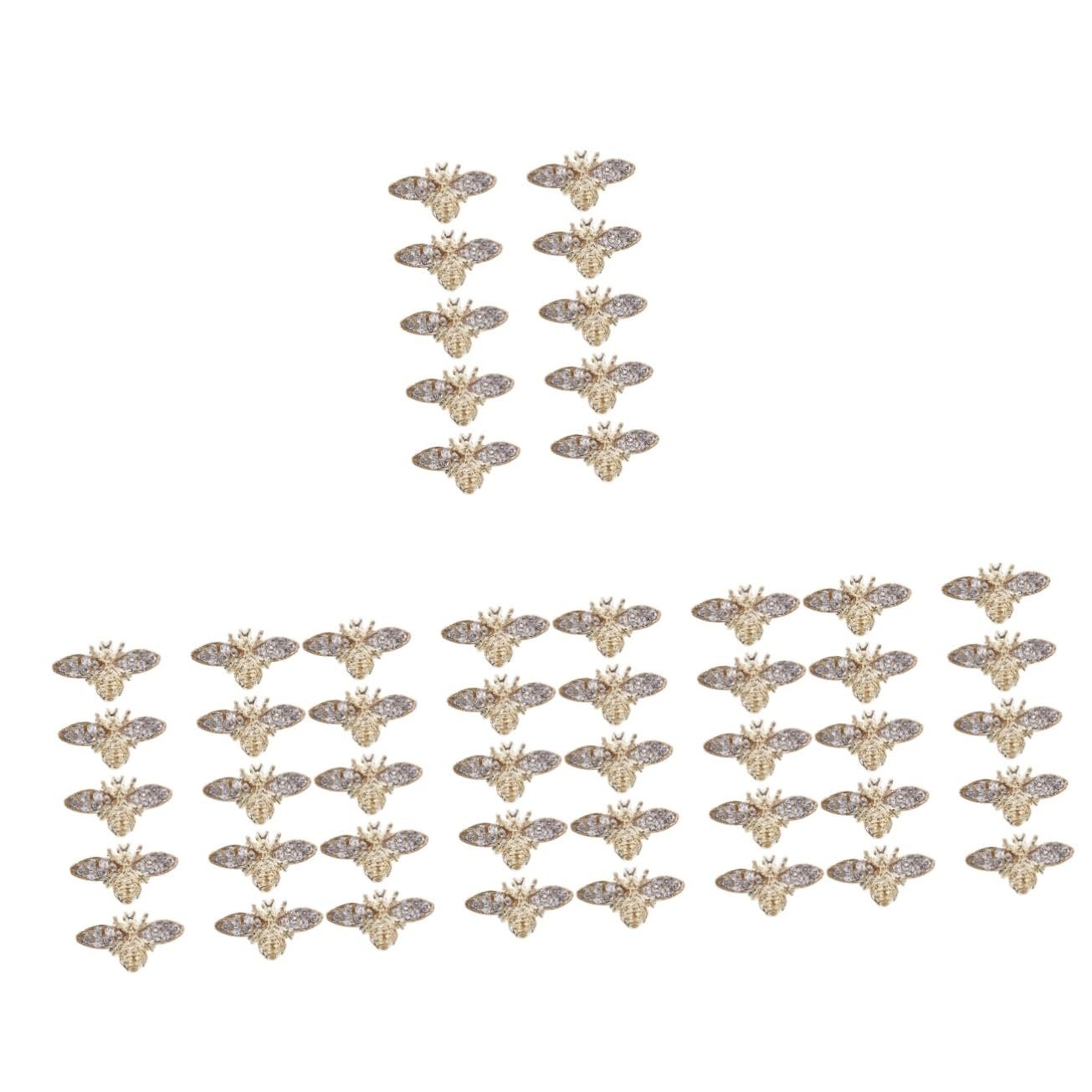 Набор украшений для ногтей 3D Стразы для ногтей Свадебные украшения для ногтей DIY Украшения для ногтей Подвески для ногтей Graceling Gracy Орнаменты для ногтей Подвеска для ногтей из сплава, 50 шт., фото №1