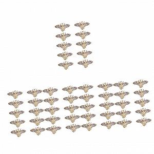 Набор украшений для ногтей 3D Стразы для ногтей Свадебные украшения для ногтей DIY Украшения для ногтей Подвески для ногтей Graceling Gracy Орнаменты для ногтей Подвеска для ногтей из сплава, 50 шт. - Фото 1