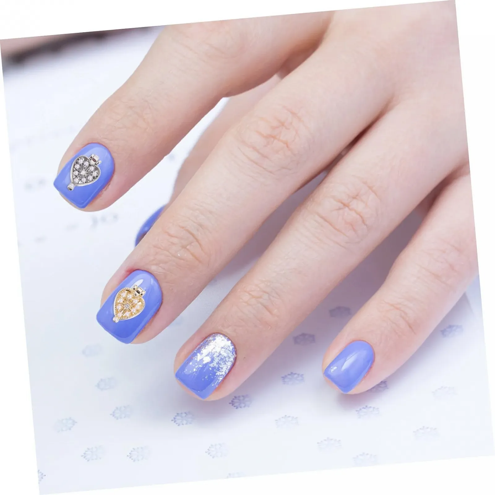 Стрази для нігтів Прикраса для нігтів Серце (4 шт.), фото №6