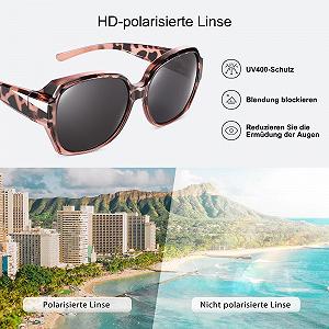 Окуляри сонцезахисні TINHAO Поляризовані UV Protection Збільшеного розміру Для жінок та чоловіків synthetic.ua - Фото 1