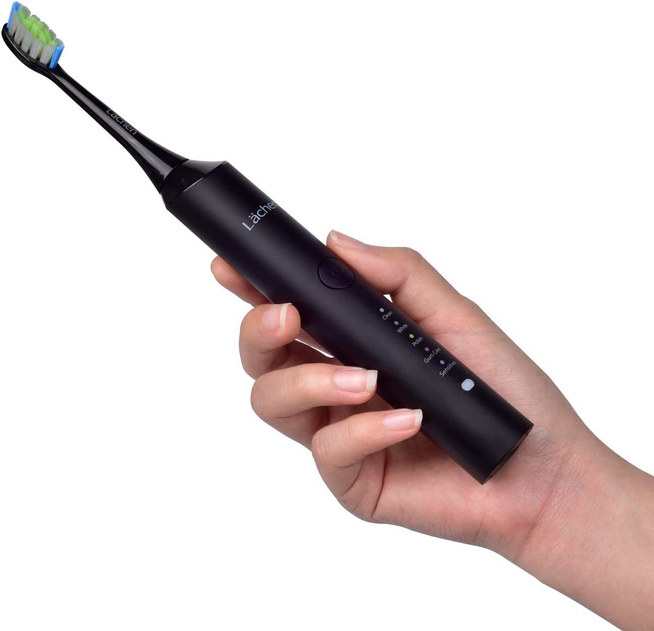 Набір електричних звукових зубних щіток Lächen RM-H9 Double Pack 5 режимів 2 футляри, фото №5