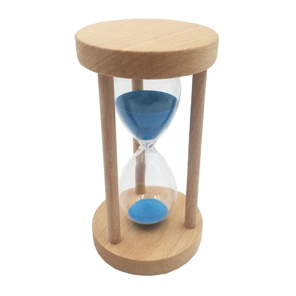 Пісочний годинник Kitchen Timer у дерев'яній рамі 30 хвилин синій, фото №1