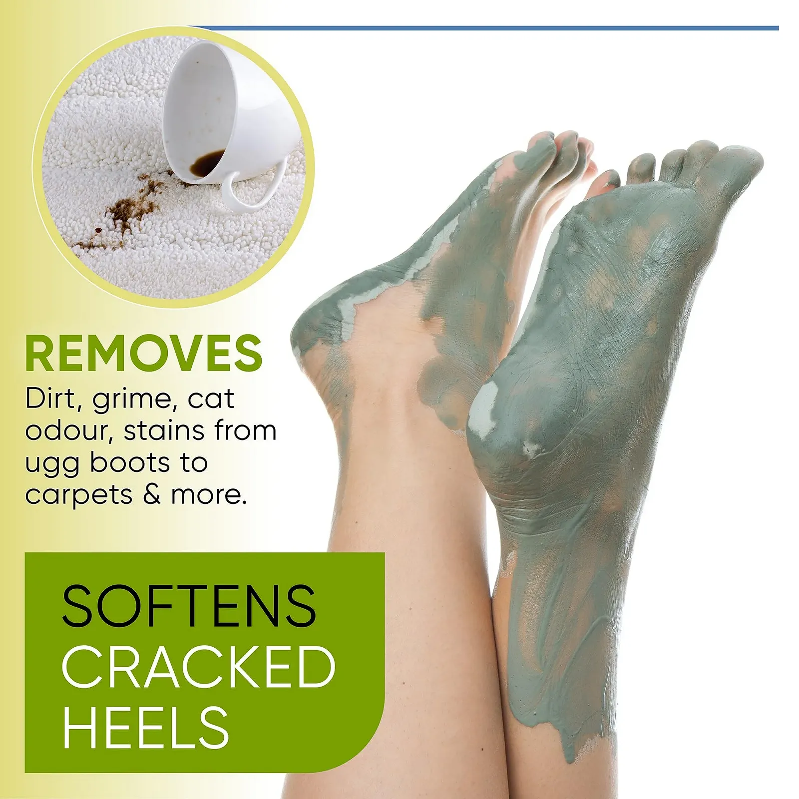 Глина для обличчя Davis Finest Organic Multani Mitti Indian Healing Clay, Fullers Earth 250г, фото №7