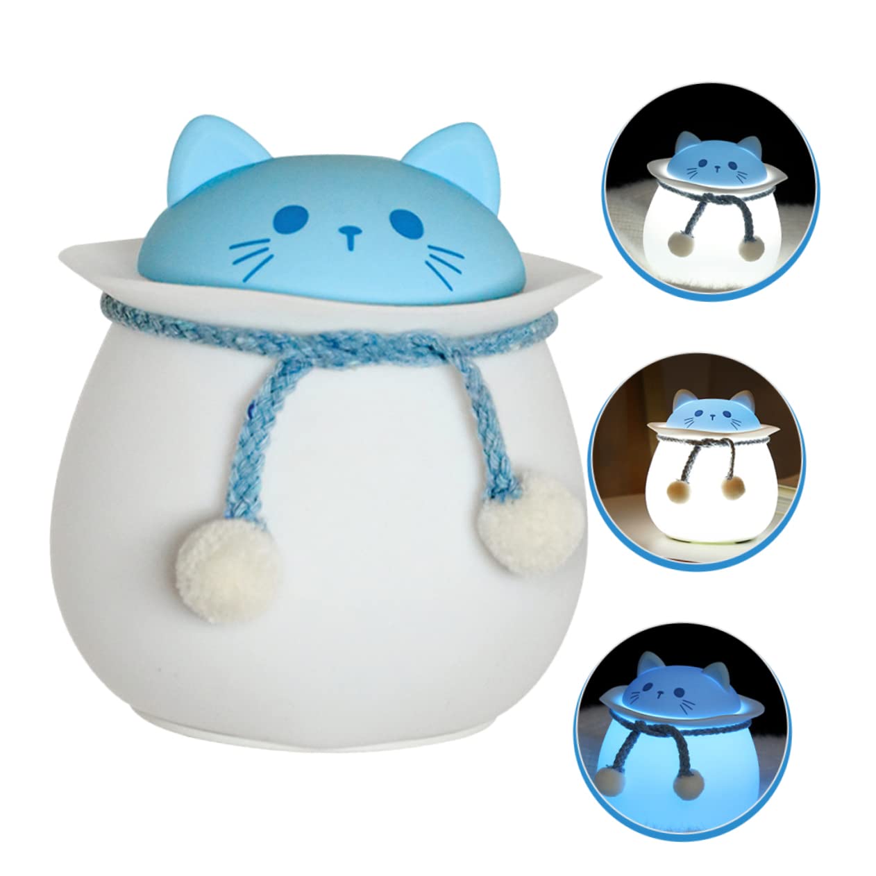 Нічник Garneck Pack of 3 Silicone Pat Light Sense Touch, фото №4