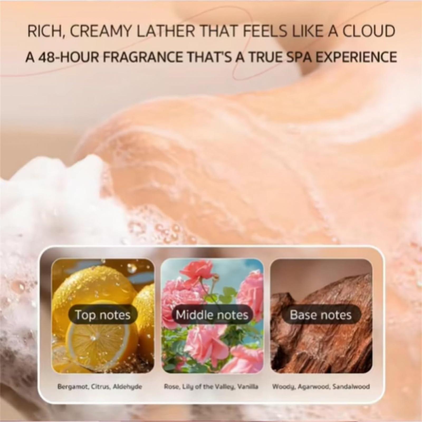 Гель для душу Rose Троянда Глибоке очищення та зволоження з помпою, фото №4