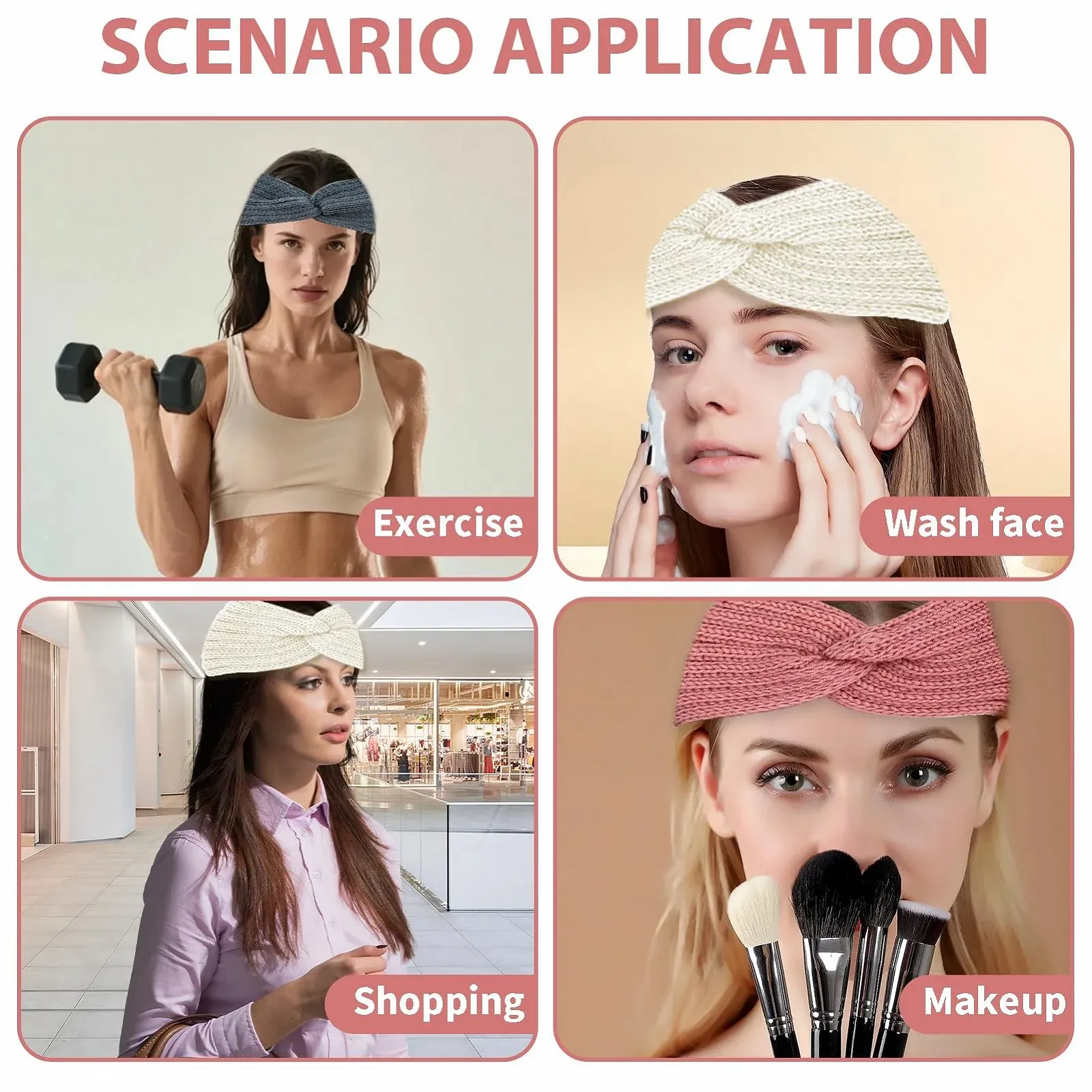 Повязка на голову Вязаная, фото №6