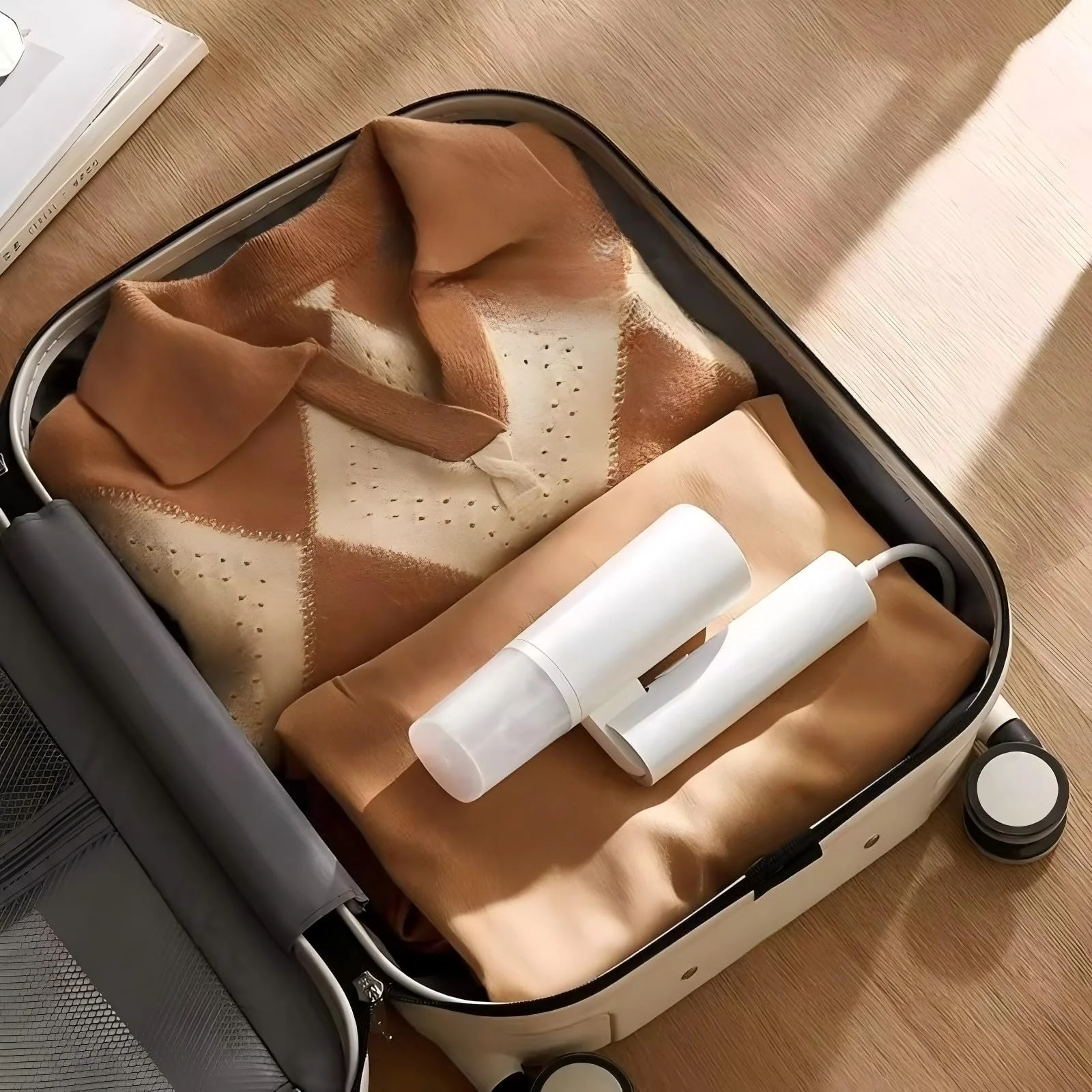 Вертикальный отпариватель Xiaomi Handheld Garment Steamer EU HS5-1-4WP Розовый, фото №7