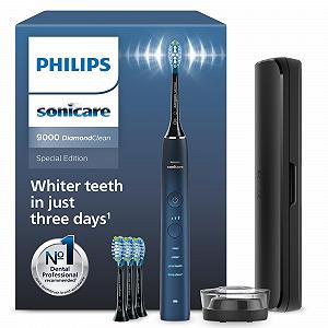 Електрична зубна щітка Philips Sonicare DiamondClean 9000 Series HX9911/89 Special Edition C3 Premium Plaque Control Темно-синя - Фото 1