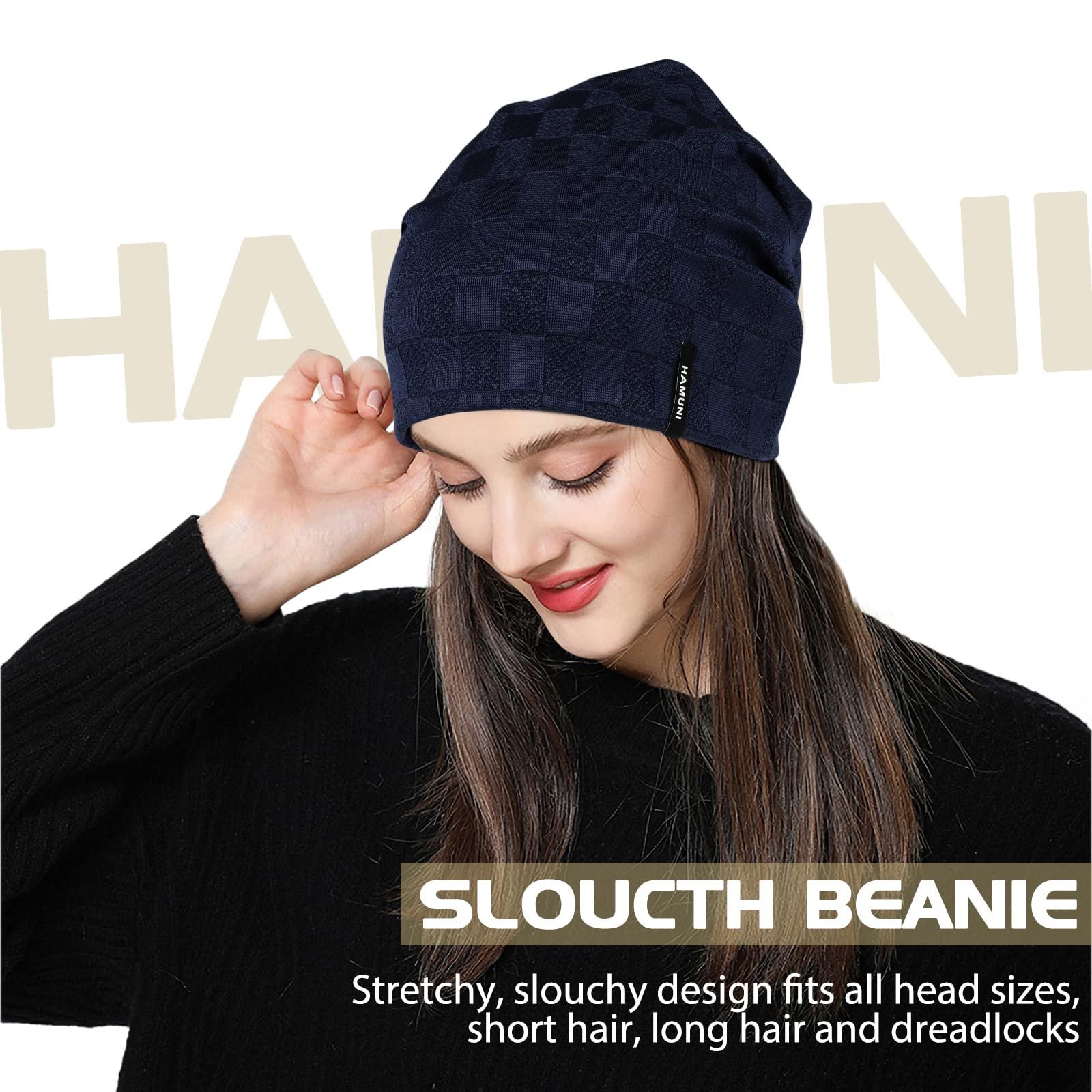 Шапка-бини Slouch / Для мужчин и женщин, фото №6