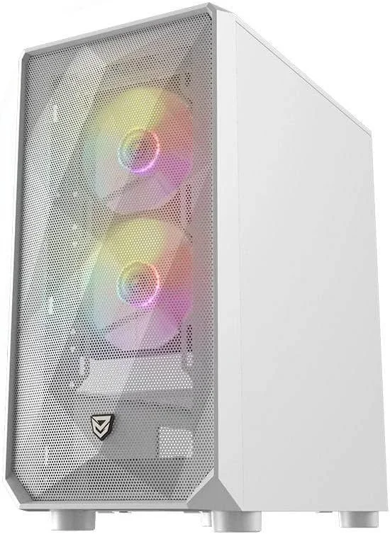 Корпус для ПК Nfortec DYS / Mid Tower / ARGB / Закаленное стекло / Без БП / Белый, фото №3