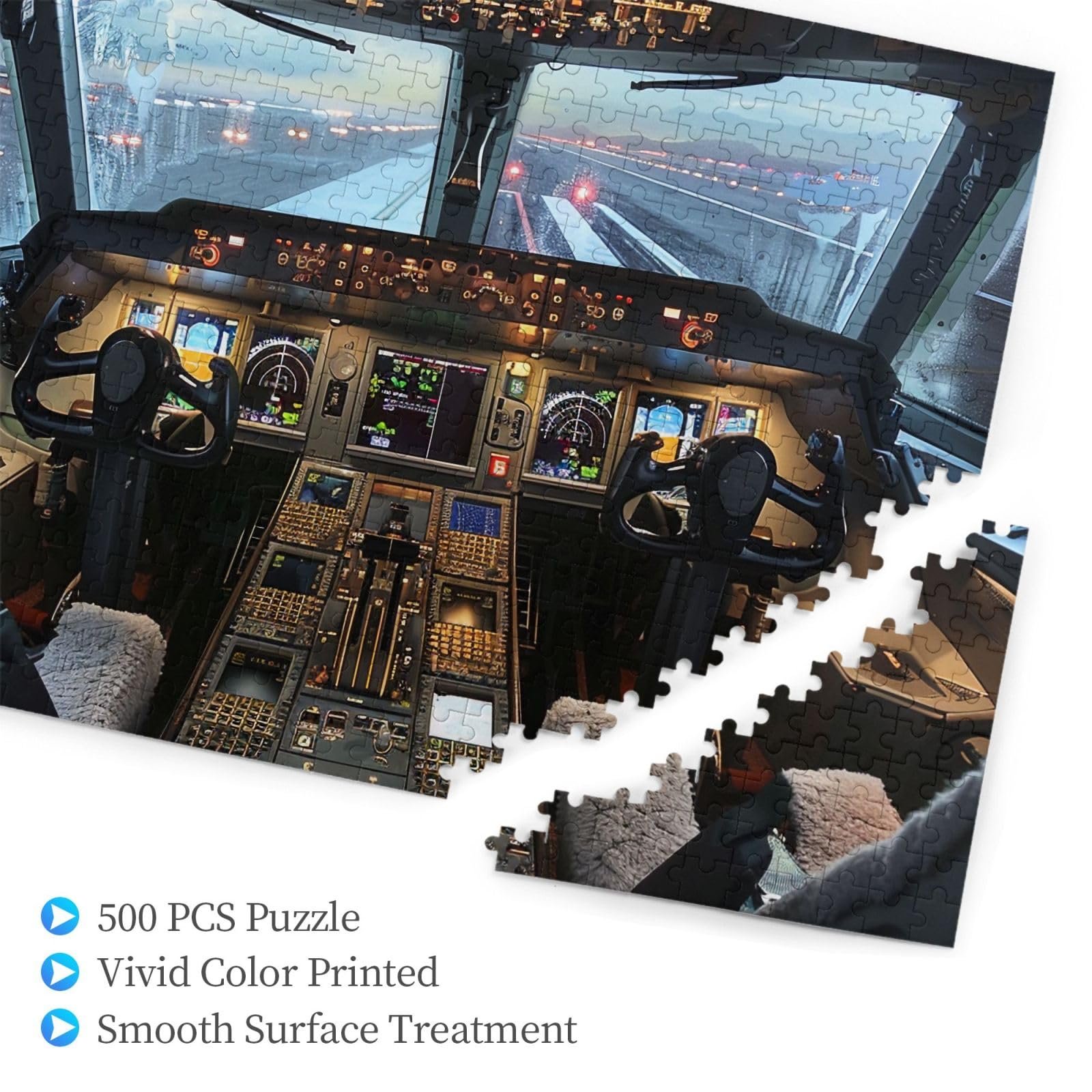 Пазл Aeroplane Cockpit 500 деталей деревянный 52 x 38 см, фото №2