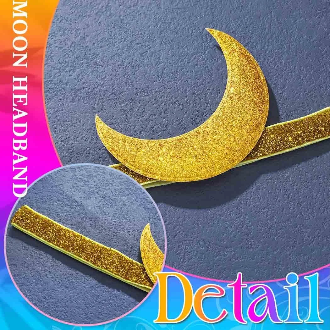 Обруч Місяць Блискітки Головний убір, фото №5