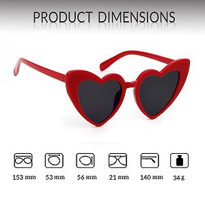 Сонцезахисні окуляри Жіночі Серцеподібні Adewu Модні Ретро synthetic.ua - Фото 1