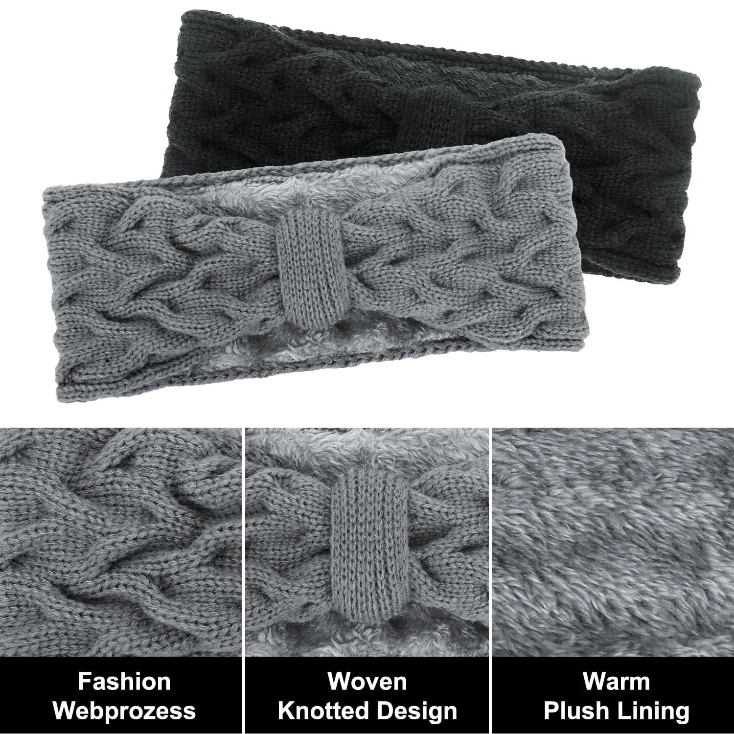 Жіноча зимова пов'язка на голову, фото №3 Жіноча зимова пов'язка на голову, фото №3