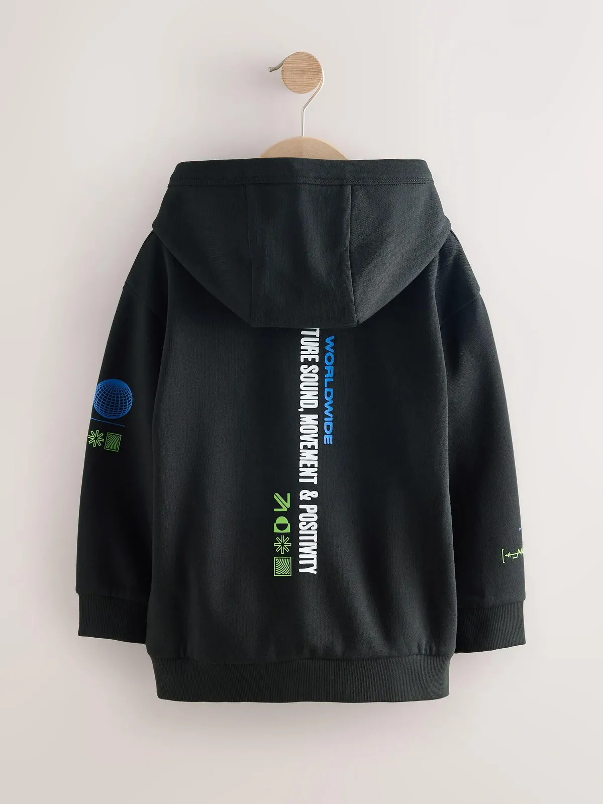 Толстовка з капюшоном Next для старших хлопчиків з графічним принтом, фото №2