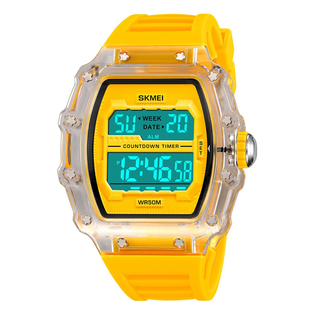 Годинник Skmei 2296WTYL White-Yellow, фото №2