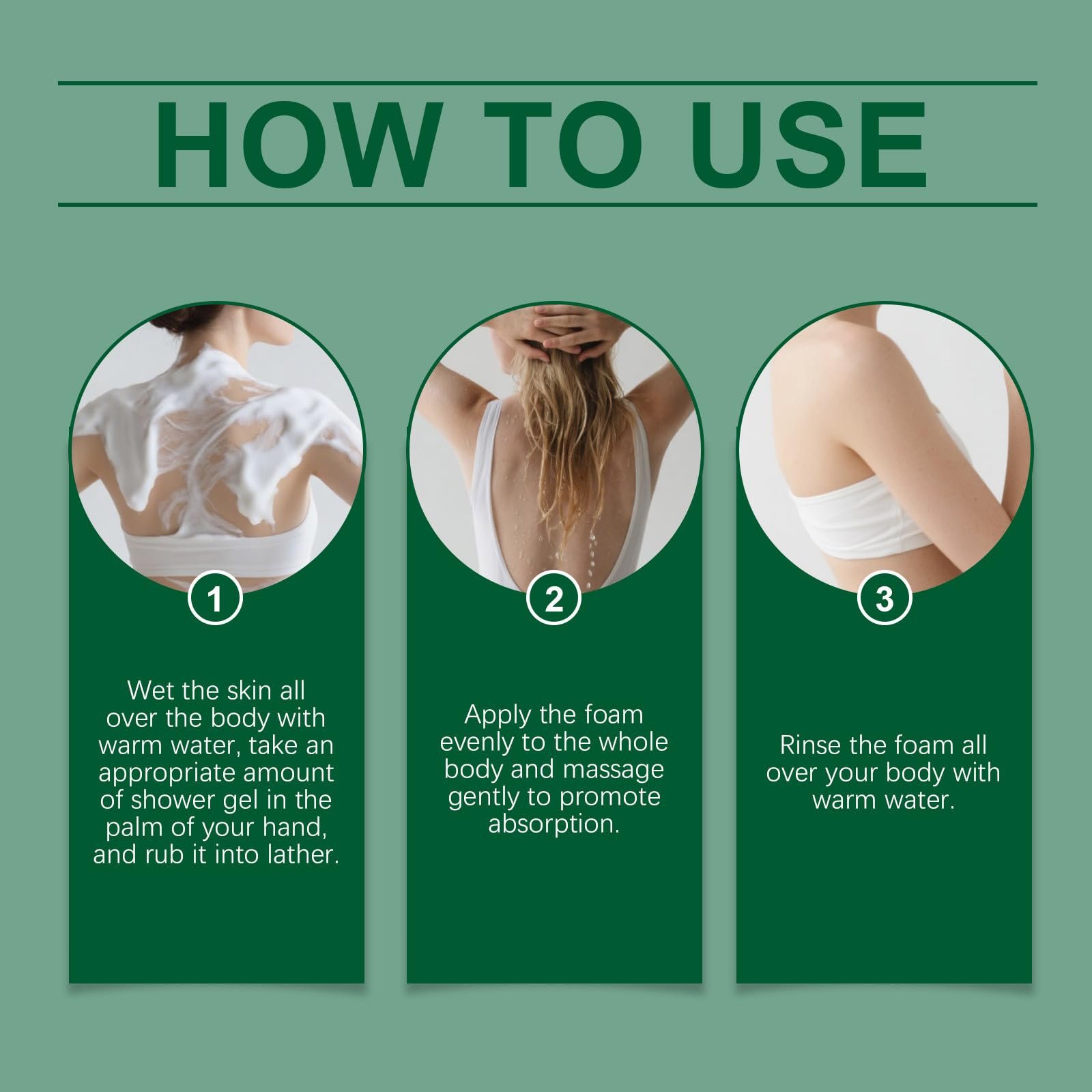 Гель для душу Natural Tea Tree зміцнювальний з олією чайного дерева 3 шт., фото №9