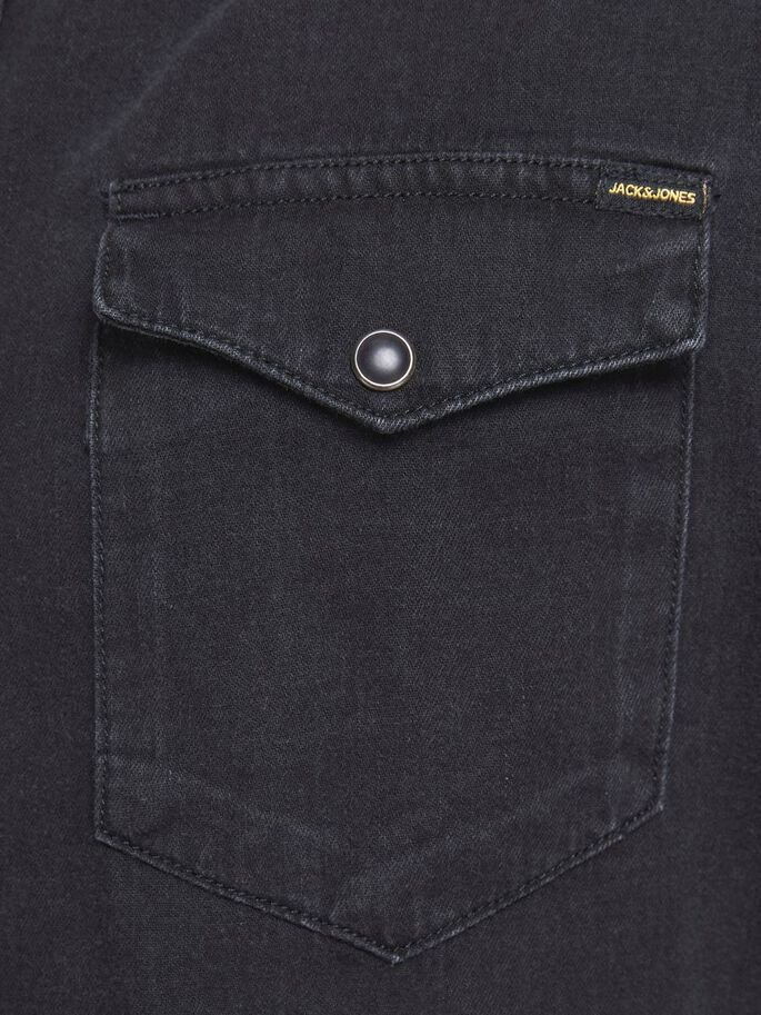 Рубашка Jack&Jones SHERIDAN L/S NOOS 12138115 Denim Черный L, фото №4