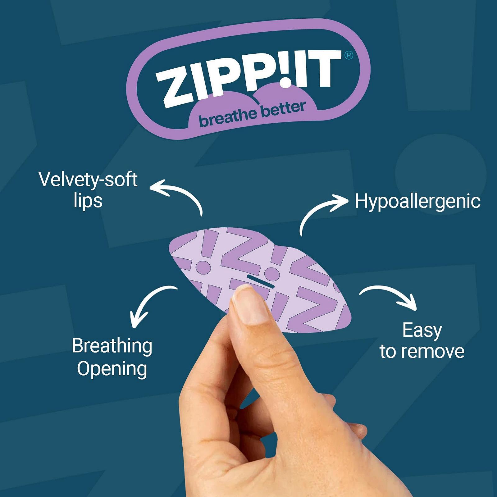 Пластыри для рта Zippit Collagen Sleep Pack 30 шт. против храпа и сухости во рту, фото №4