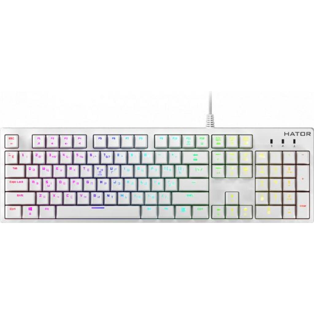 Клавіатура Hator Rockfall EVO Kailh Optical White HTK-615, фото №1