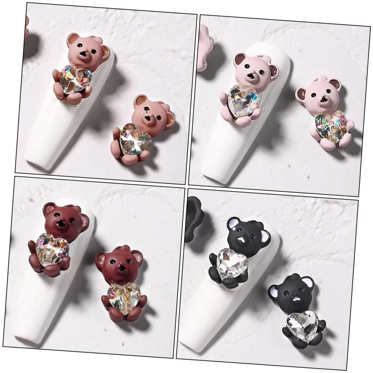 Украшения для ногтей Медведь Healvian, 15 шт., Набор украшений для ногтей, ювелирные изделия, стразы для маникюра, аксессуары для самостоятельного создания дизайна ногтей, украшения Earth Colours для мобильного телефона, фото №9 Украшения для ногтей Медведь Healvian, 15 шт., Набор украшений для ногтей, ювелирные изделия, стразы для маникюра, аксессуары для самостоятельного создания дизайна ногтей, украшения Earth Colours для мобильного телефона, фото №9