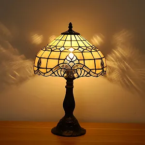 Настільна лампа Tiffany Вітражне скло Бароко Ретро Декоративна 30 x 30 x 45 см synthetic.ua - Фото 1