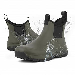 Напівчоботи Wellington Green Comfort чоловічі водонепроникні короткі - Фото 1