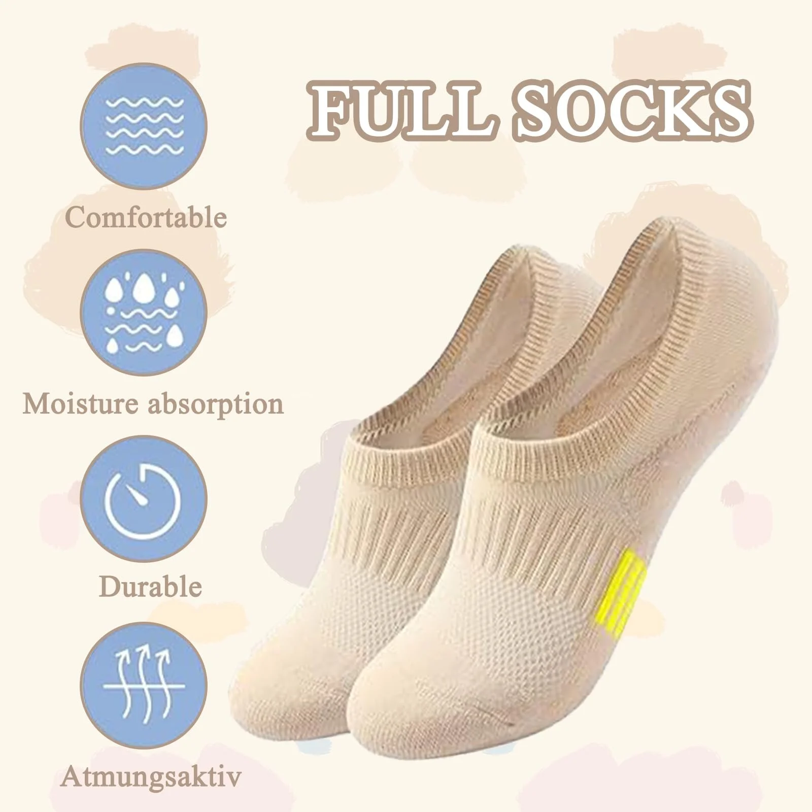 Шкарпетки Спортивні Без Назви Короткі Багатокольорові, 6 пар, фото №5