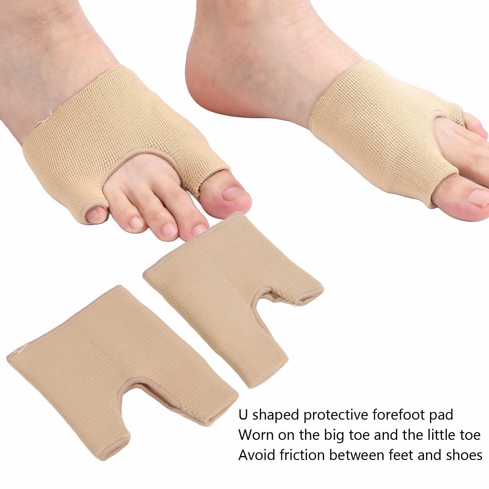 Пов'язка Hallux Valgus Sonew, дихаючий коректор вальгусної деформації великого пальця стопи, U-подібні ортопедичні накладки, фото №4