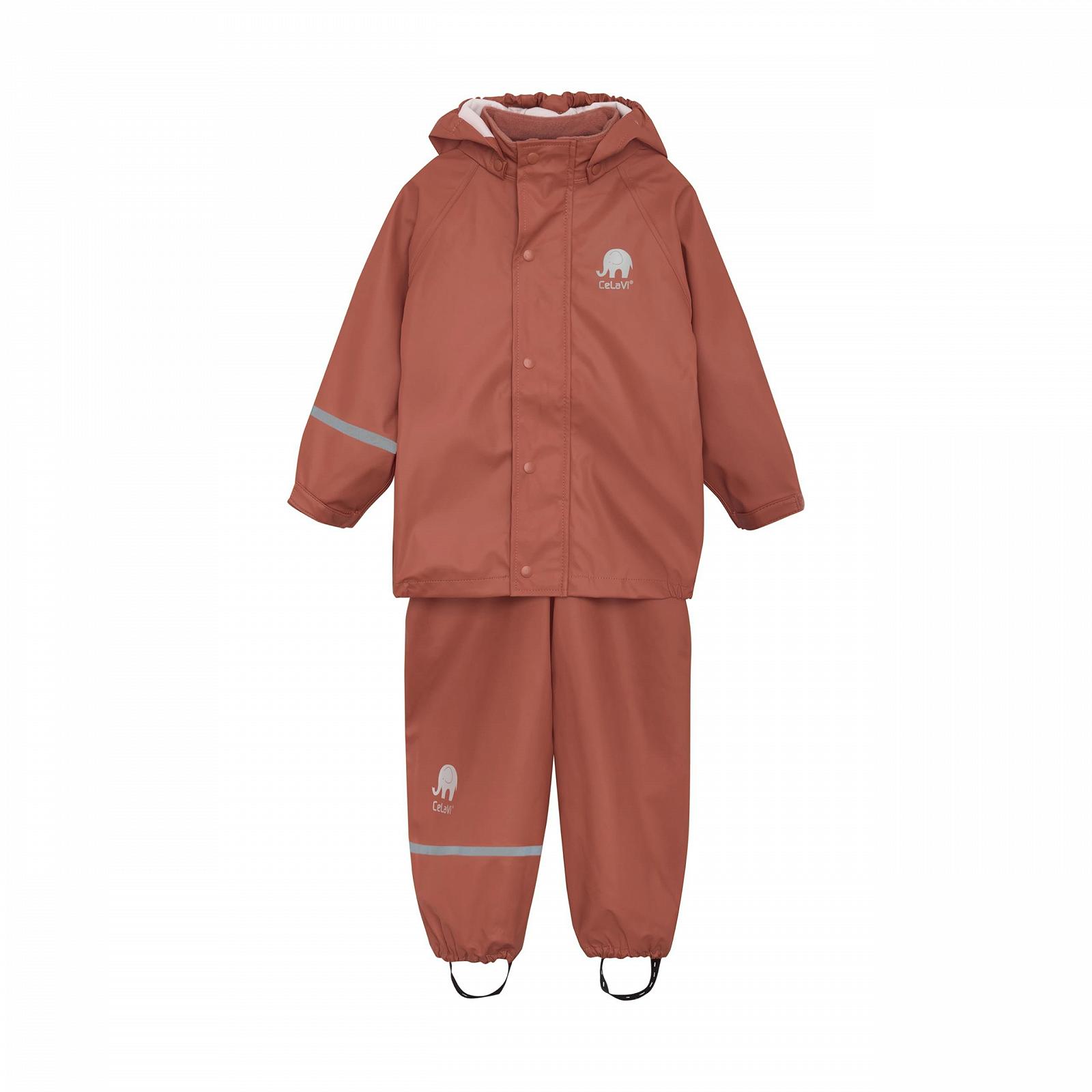 Комплект дощовика Celavi Basic для дівчаток - однотонна поліуретанова куртка від дощу, фото №1 Комплект дощовика Celavi Basic для дівчаток - однотонна поліуретанова куртка від дощу, фото №1