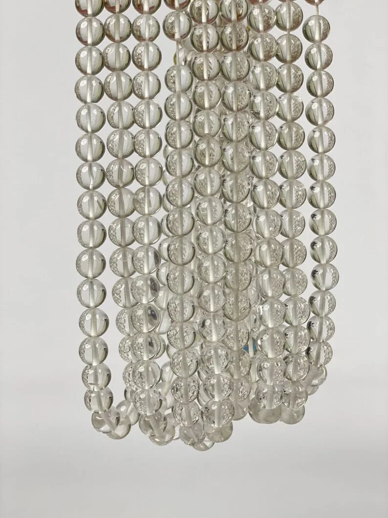 Бусины Кварц Прозрачный Натуральный Rondella Гладкие 7.5-8 мм, фото №1