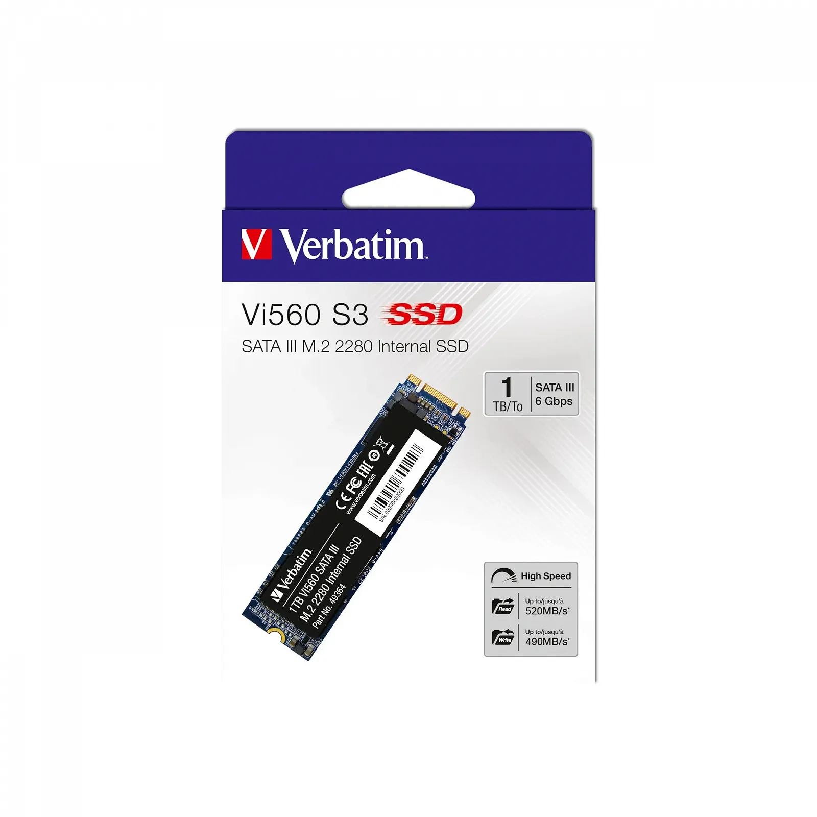 SSD-накопичувач Verbatim Vi560 S3 1TB M.2, фото №5