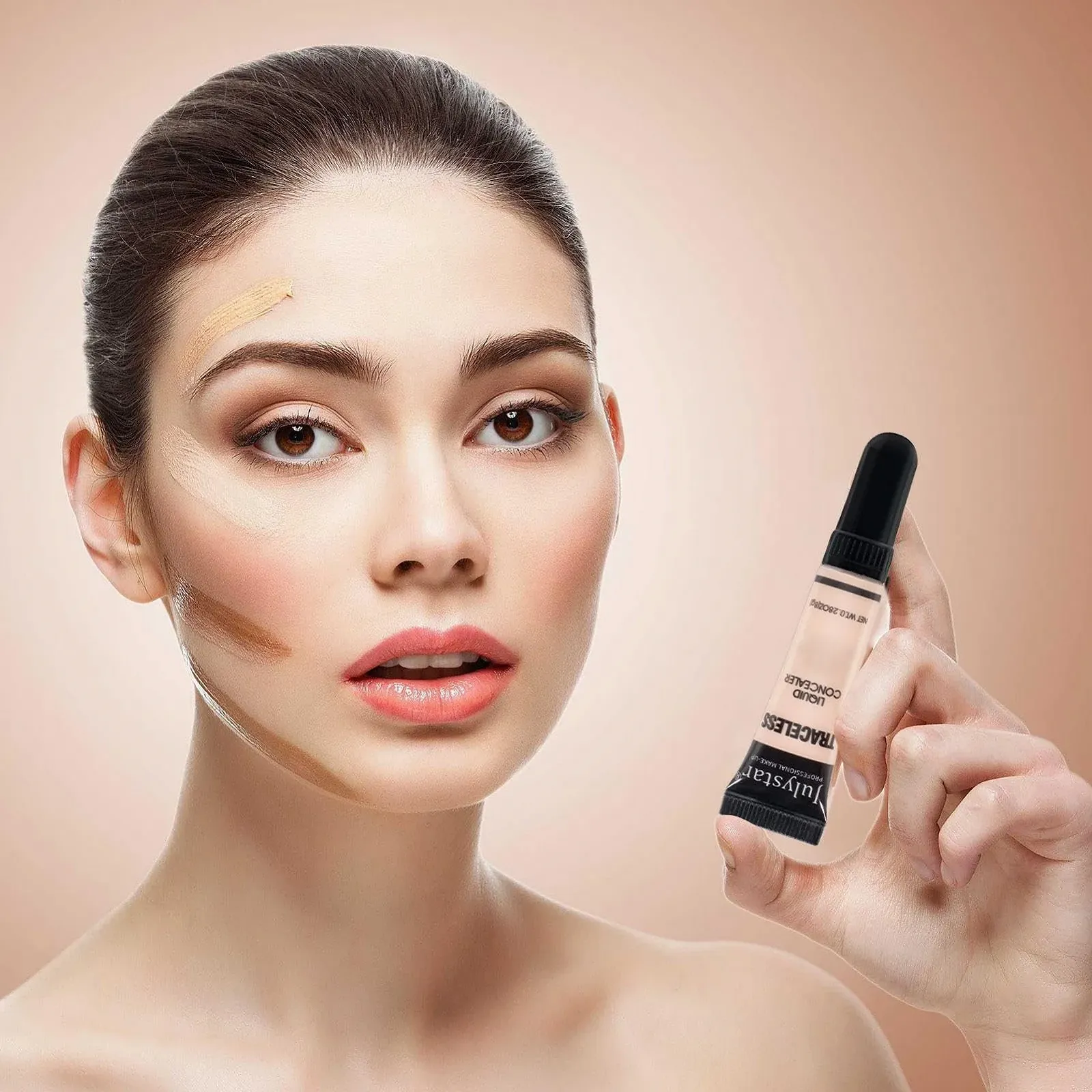 Консилер для шрамів Водостійкий Повне покриття для темних плям Cover Perfection Attachment Рідка формула Shenrongtong, фото №3