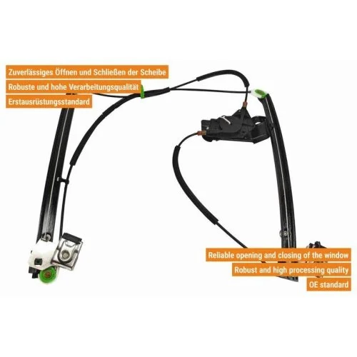 Склопідйомник VAICO V10-6311 для SEAT SKODA VW VAG, фото №2