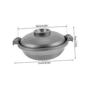 Кастрюля-горшок GLEAVI керамическая термостойкая с двумя ручками synthetic.ua - Фото 1