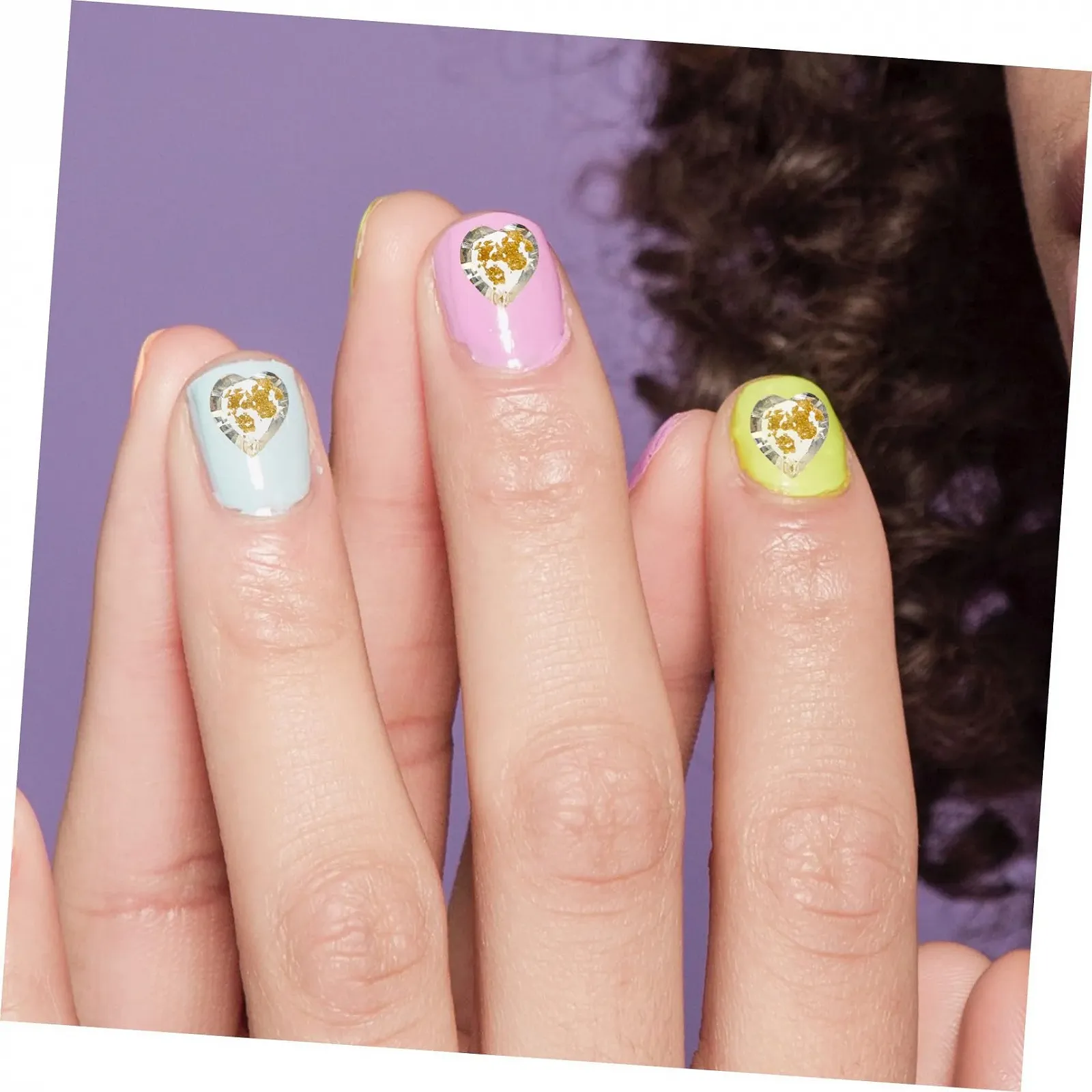 Набор для ногтей Healvian 200 шт. украшения для ногтей стекло 3d, фото №4