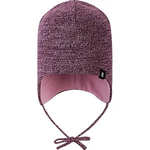 Шапка Reima Latvat Детская Серо-розовая 46 Розовая - Фото 1