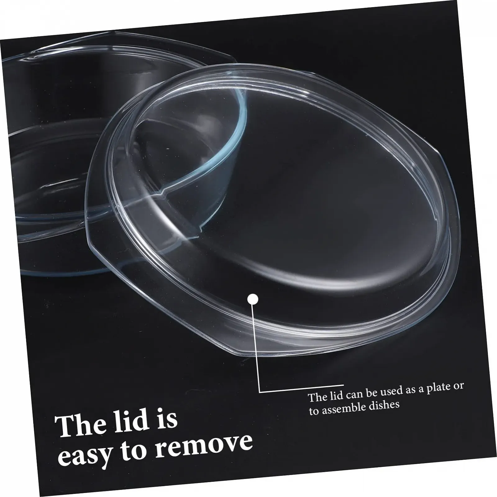 Форма скляна термостійка з кришкою, фото №4