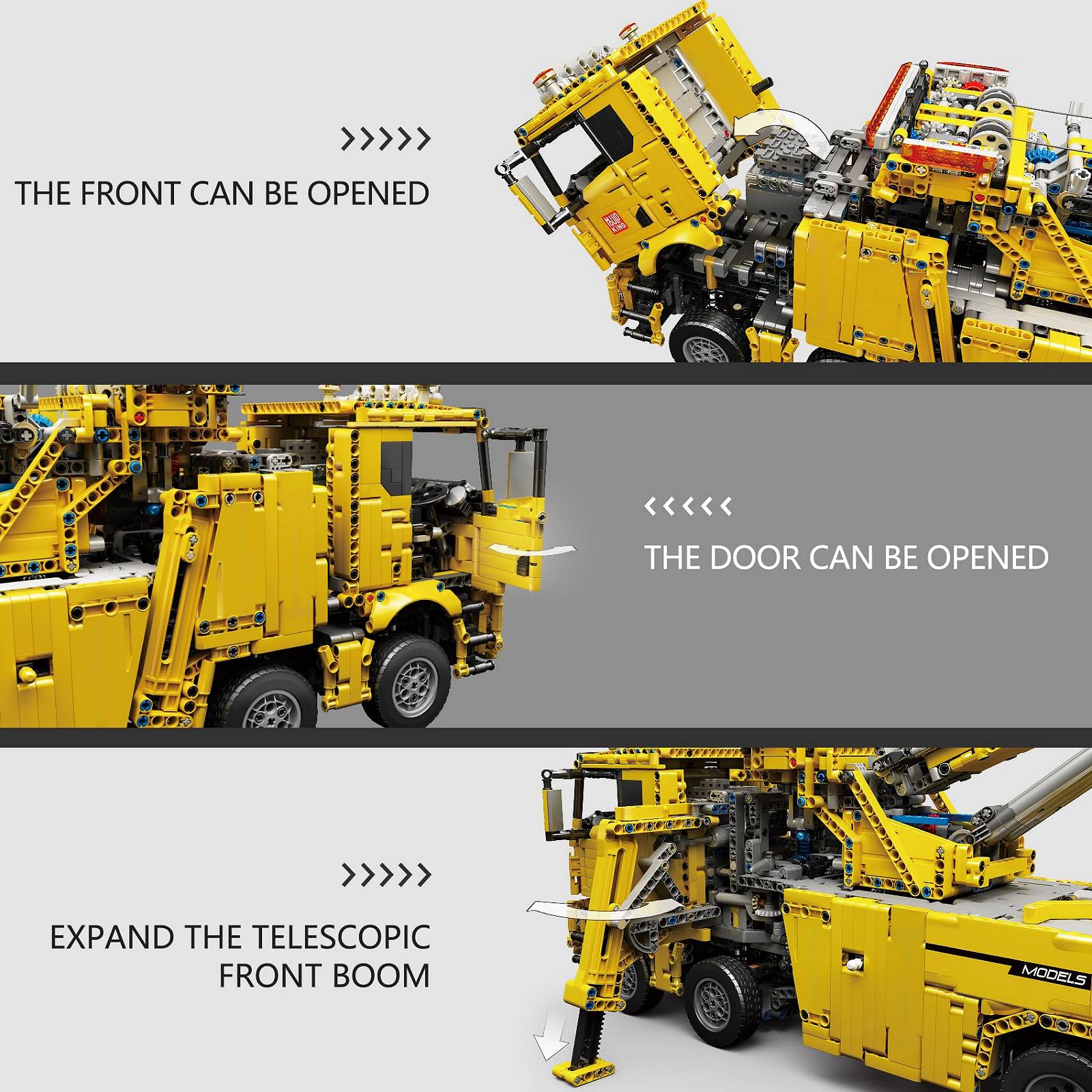 Конструктор Mould King Technik Truck Fire Engine Kit, 4883 Деталі, Керований по Bluetooth, 7 Двигунів, фото №4 Конструктор Mould King Technik Truck Fire Engine Kit, 4883 Деталі, Керований по Bluetooth, 7 Двигунів, фото №4