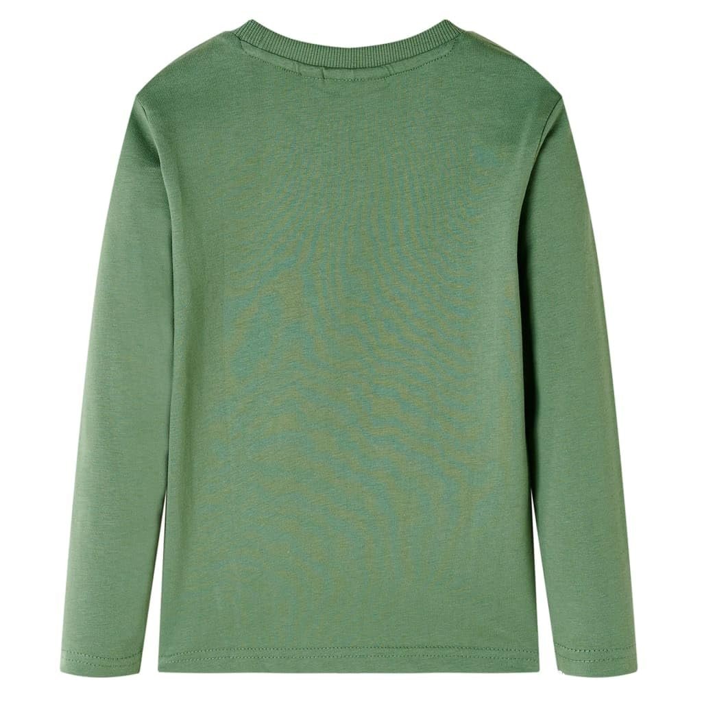 Сорочка з довгими рукавами vidaXL Дитяча Сорочка з довгими рукавами, хакі, фото №8